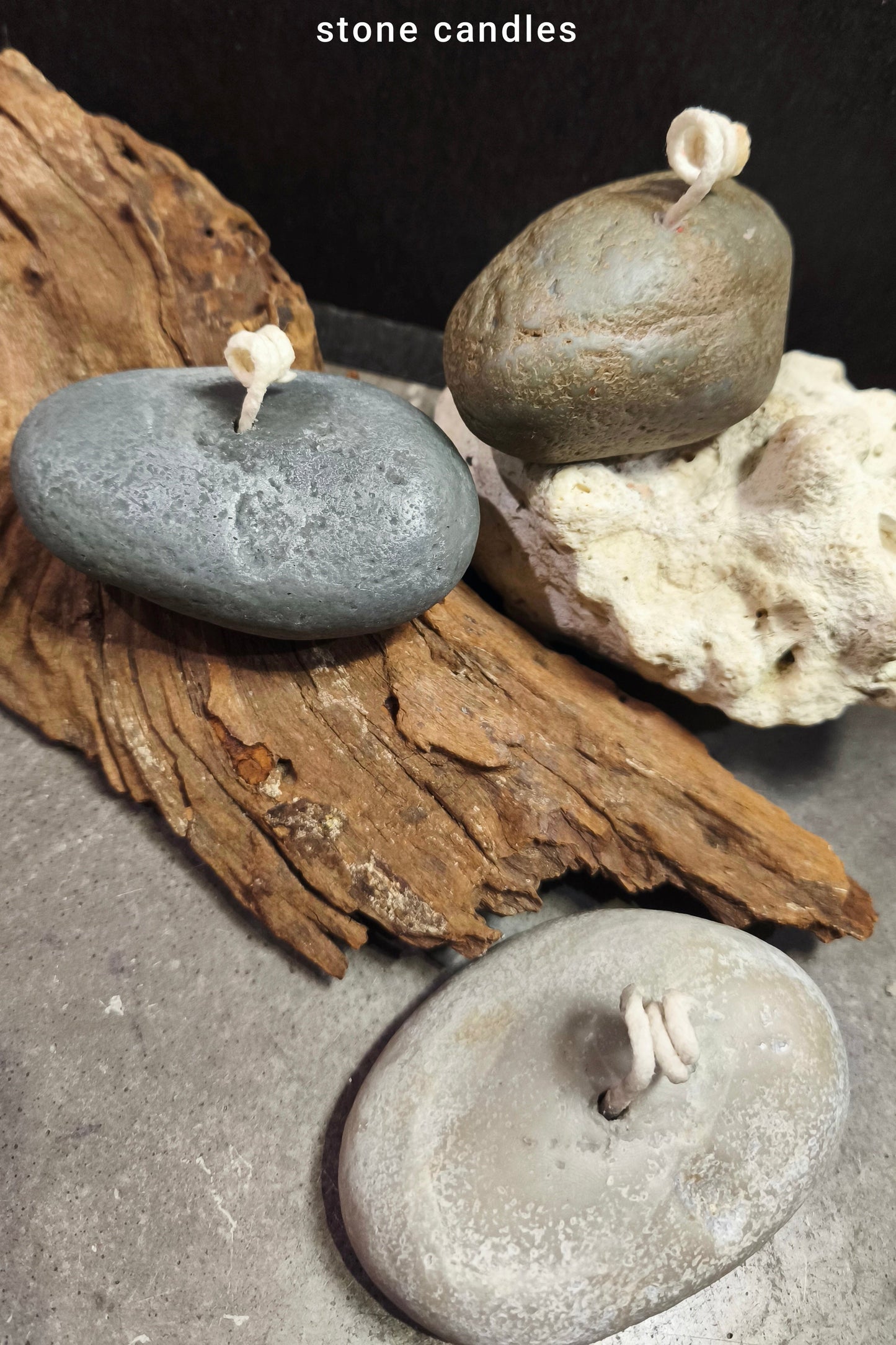 Stone Scented Candles (set 2 pieces)