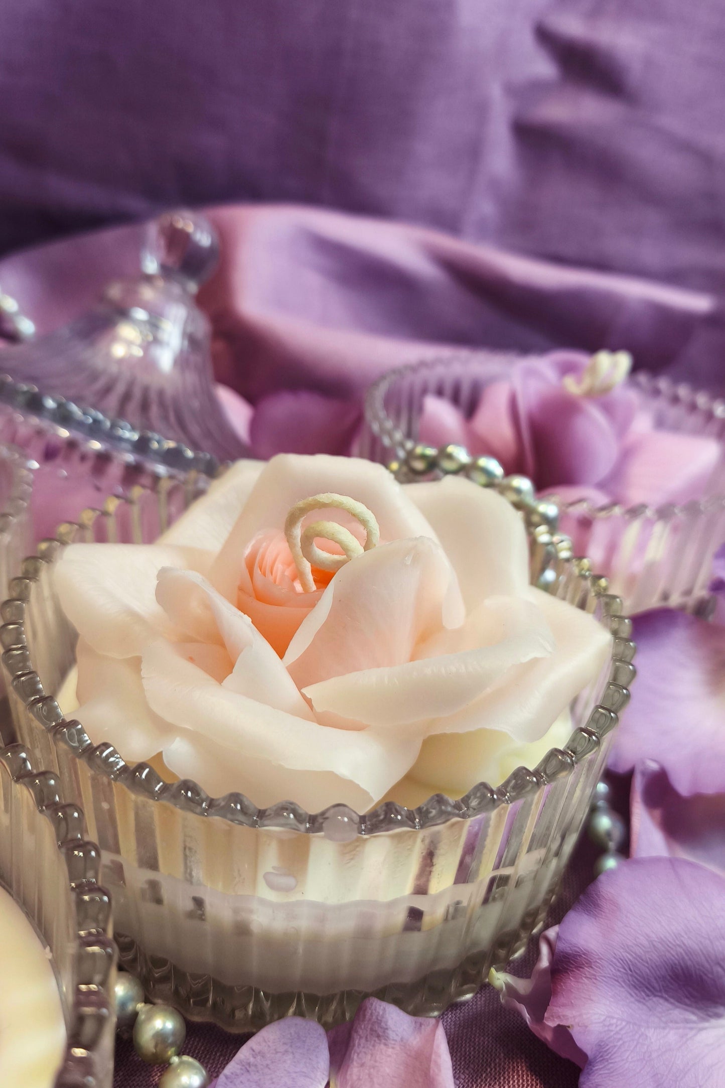Rose (handmade) scented candle