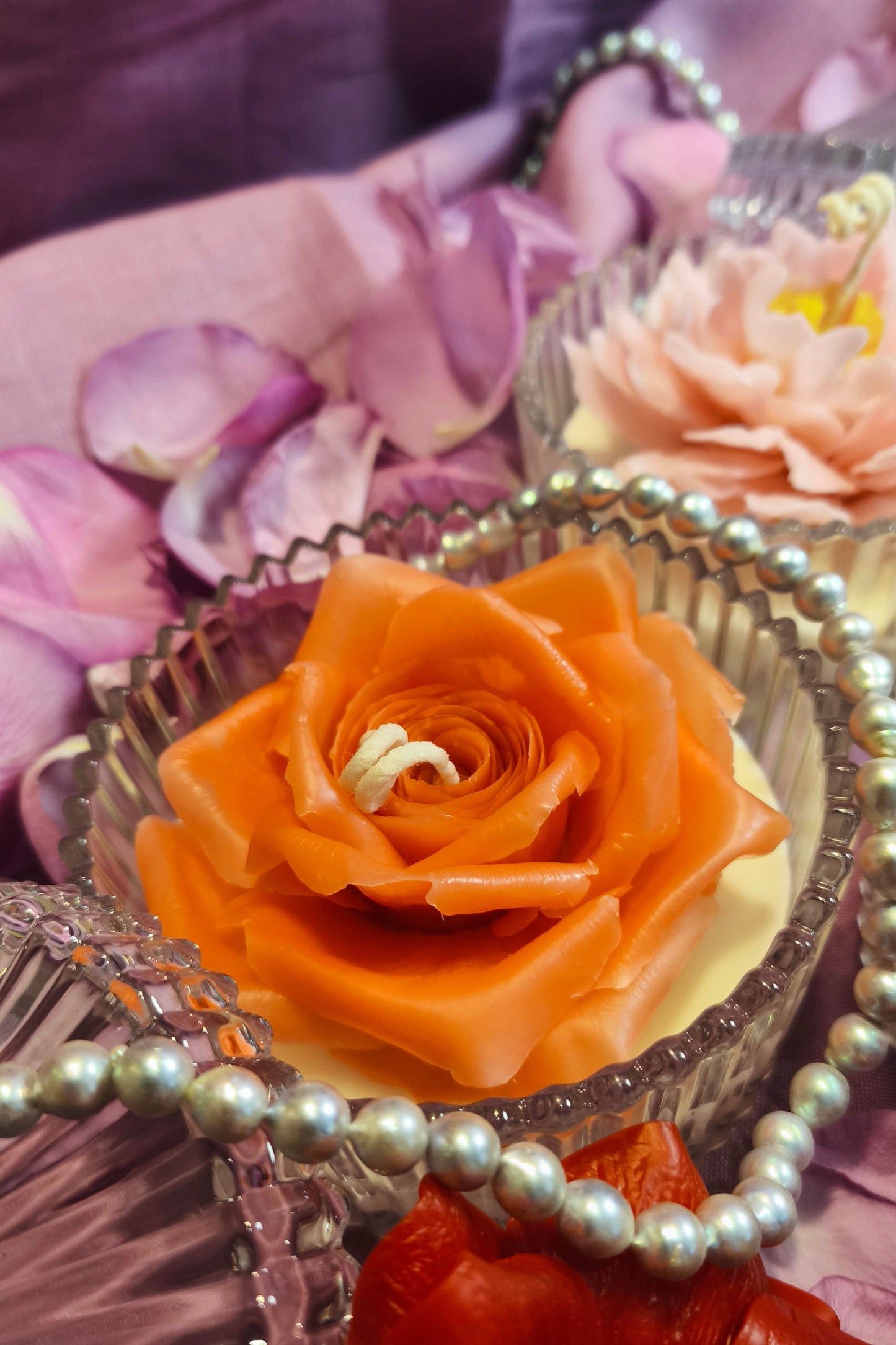 Rose (handmade) scented candle