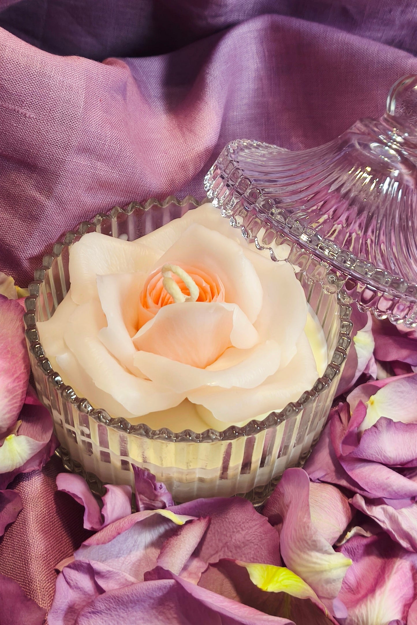 Rose (handmade) scented candle