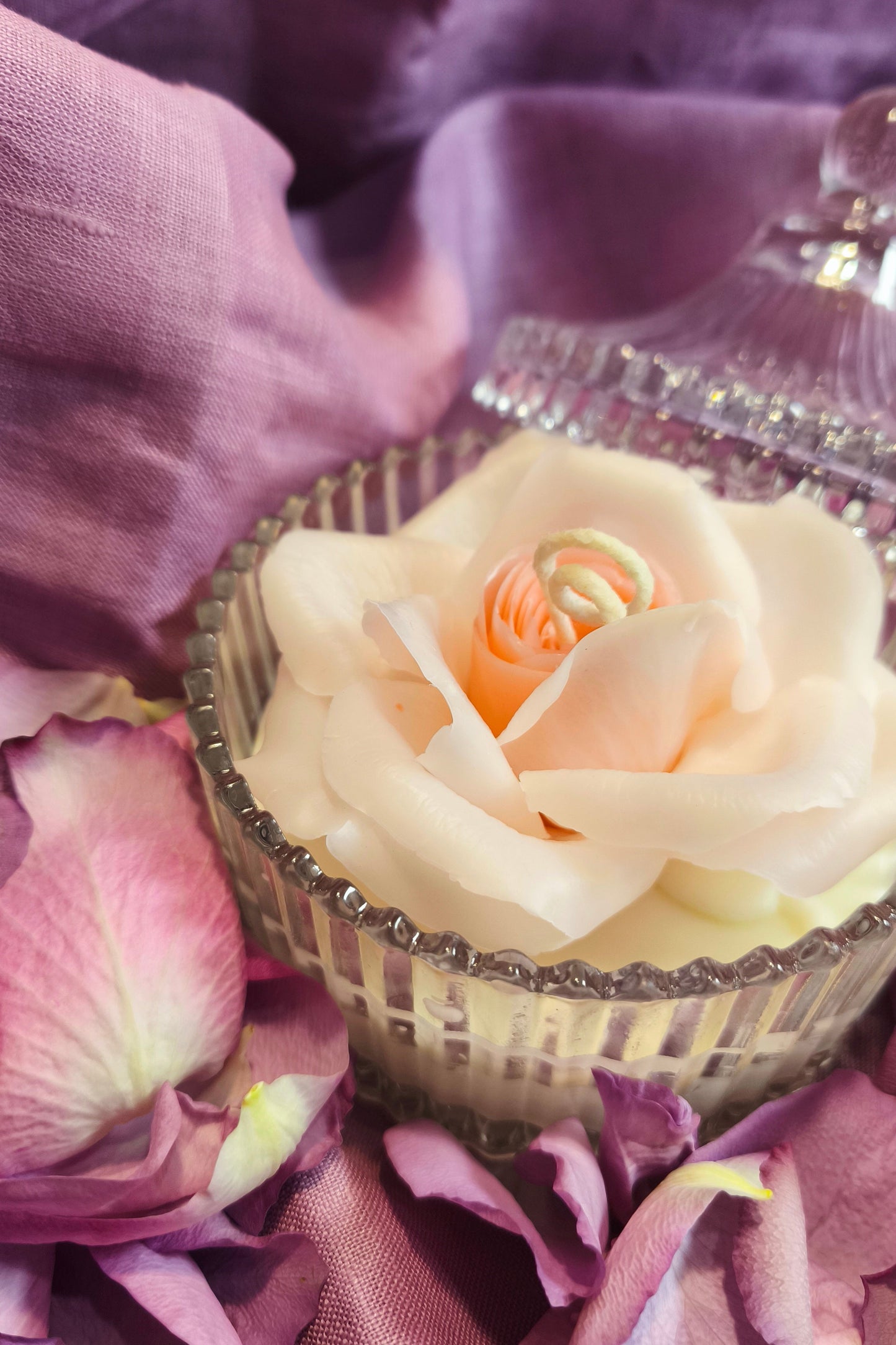 Rose (handmade) scented candle