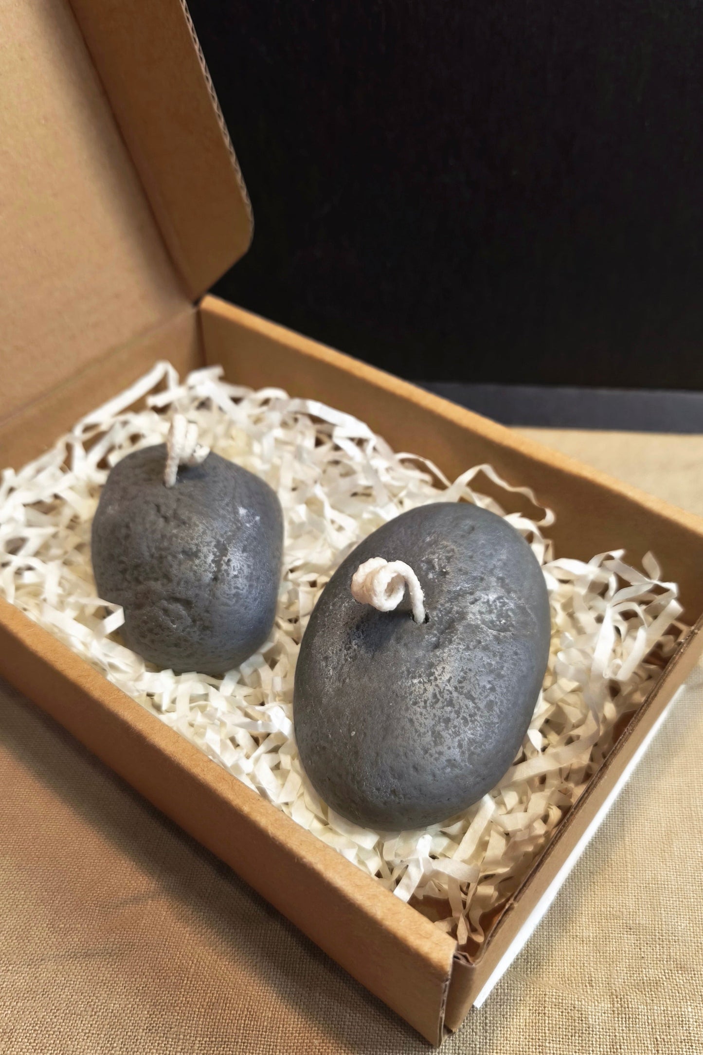 Stone Scented Candles (set 2 pieces)
