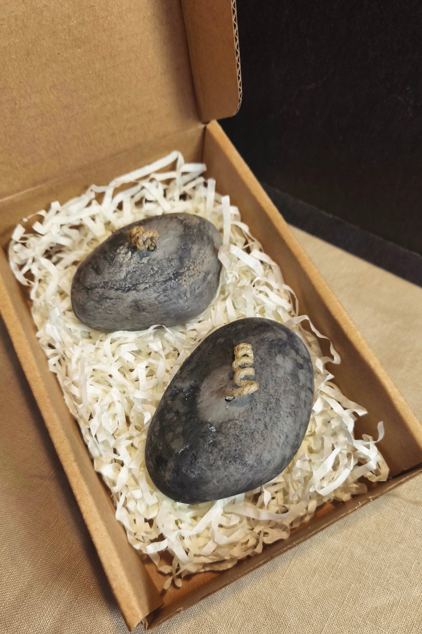 Stone Scented Candles (set 2 pieces)