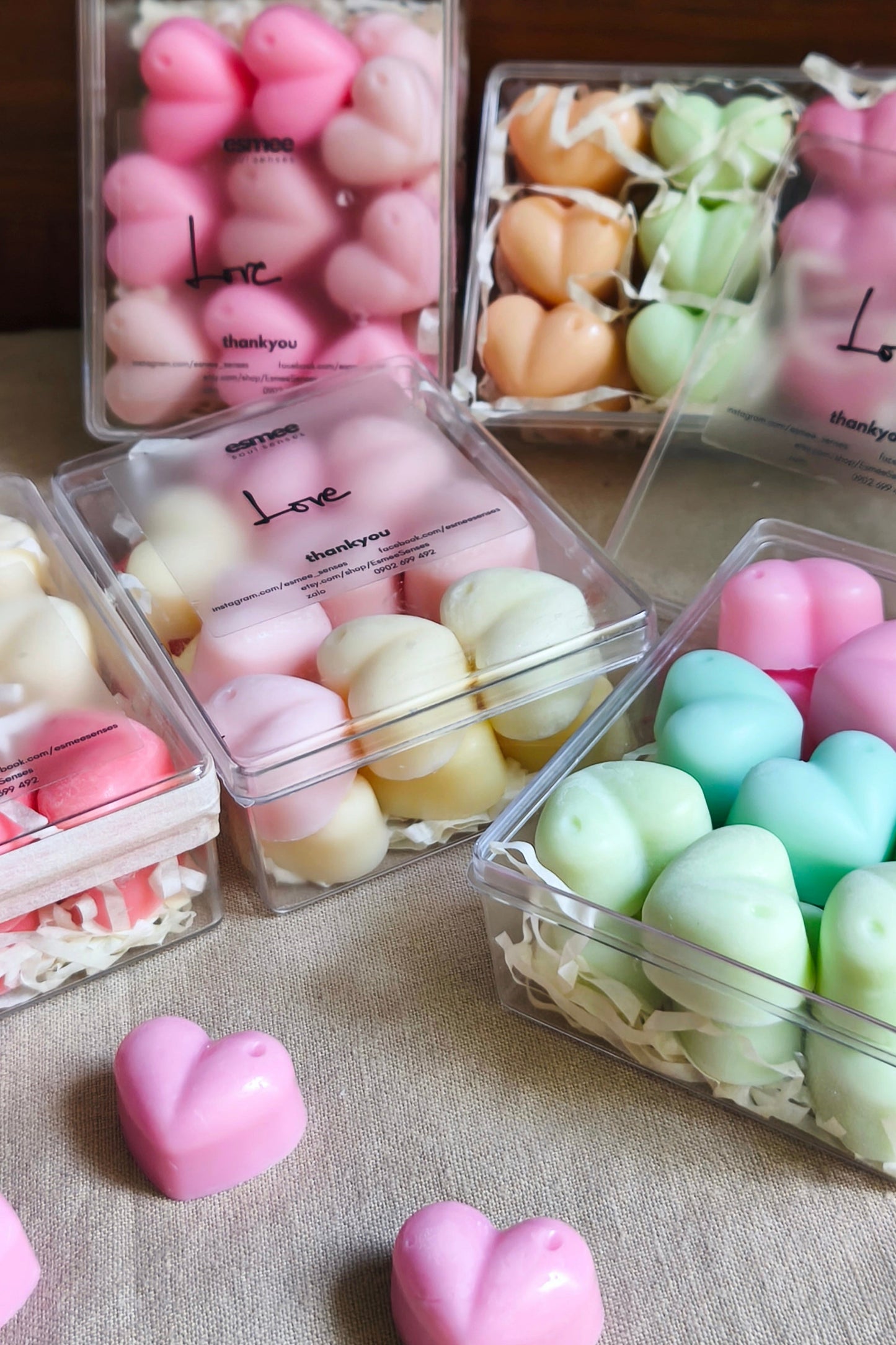 Wax melts Hearts