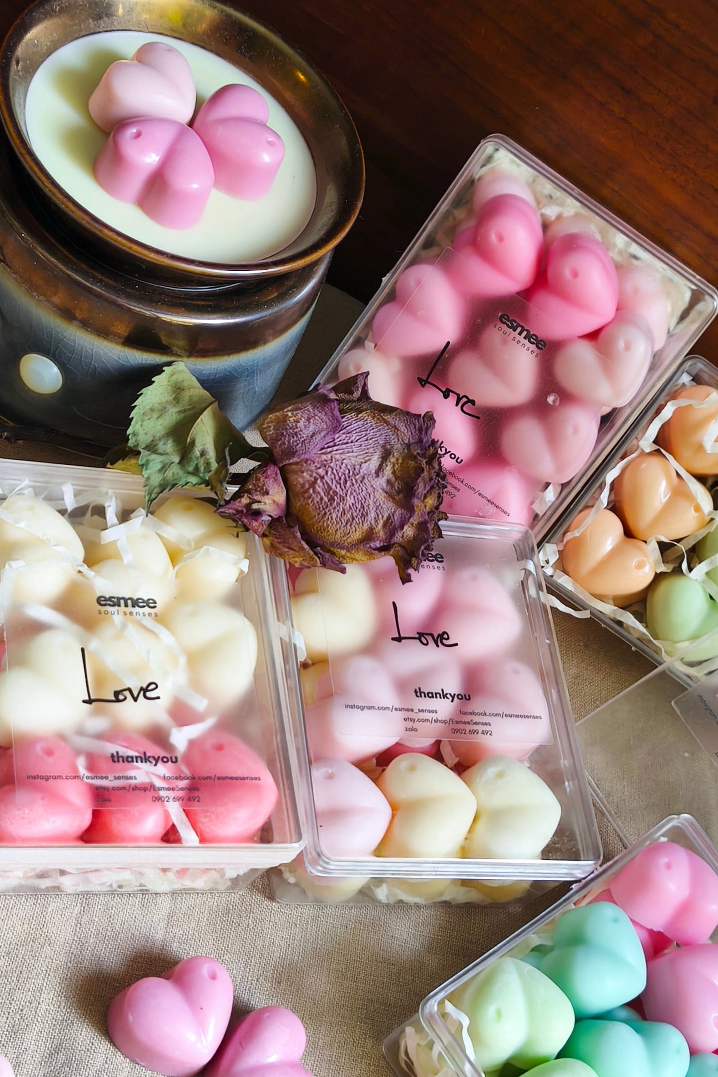 Wax melts Hearts