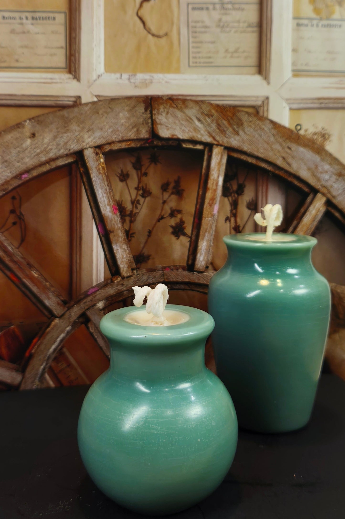 Jade Vase Scented Candles (set 2 pieces)
