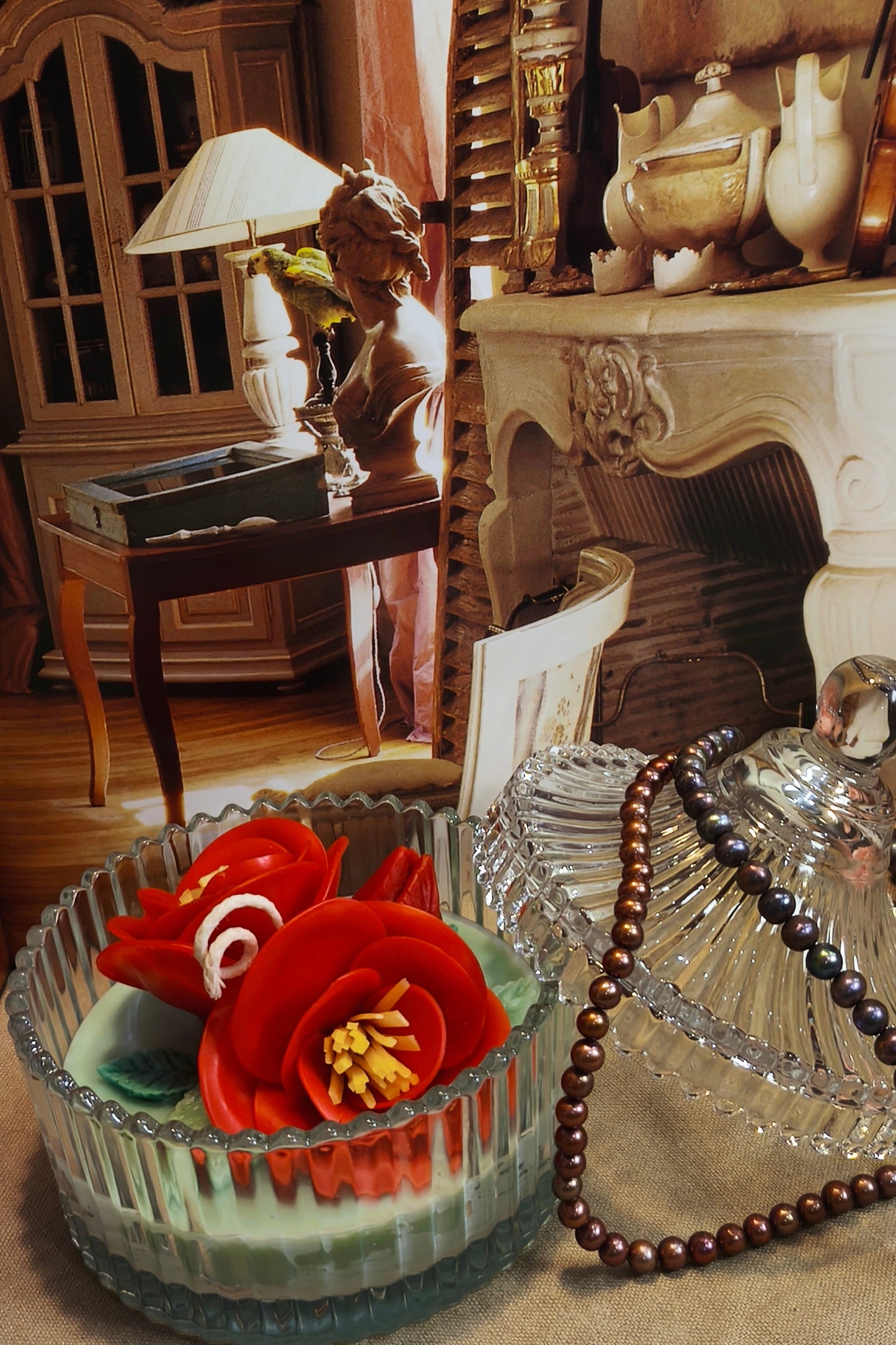 Blossom | Camellia scented candle holder D10cm