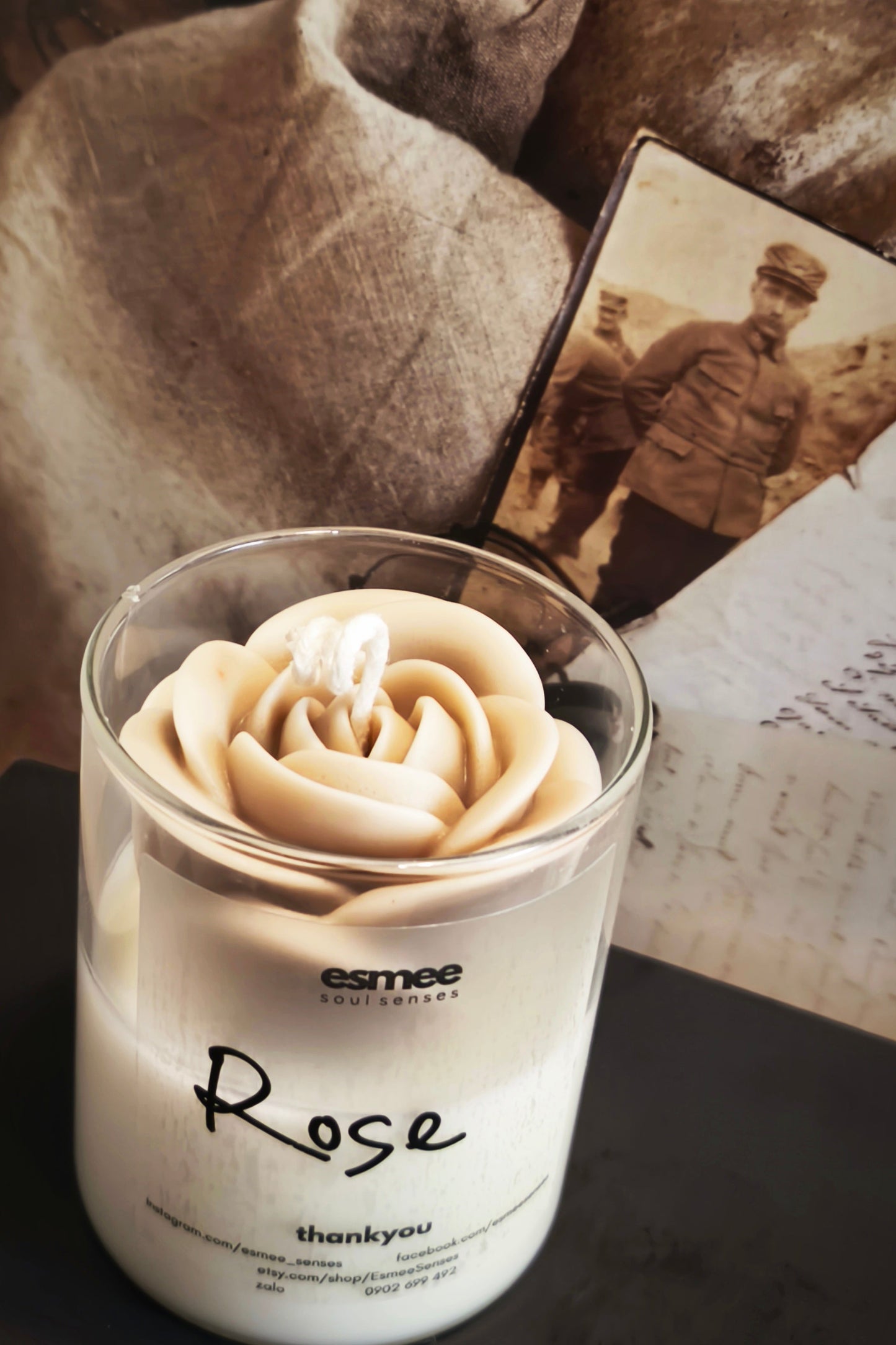 Rose (small) Scented Candles