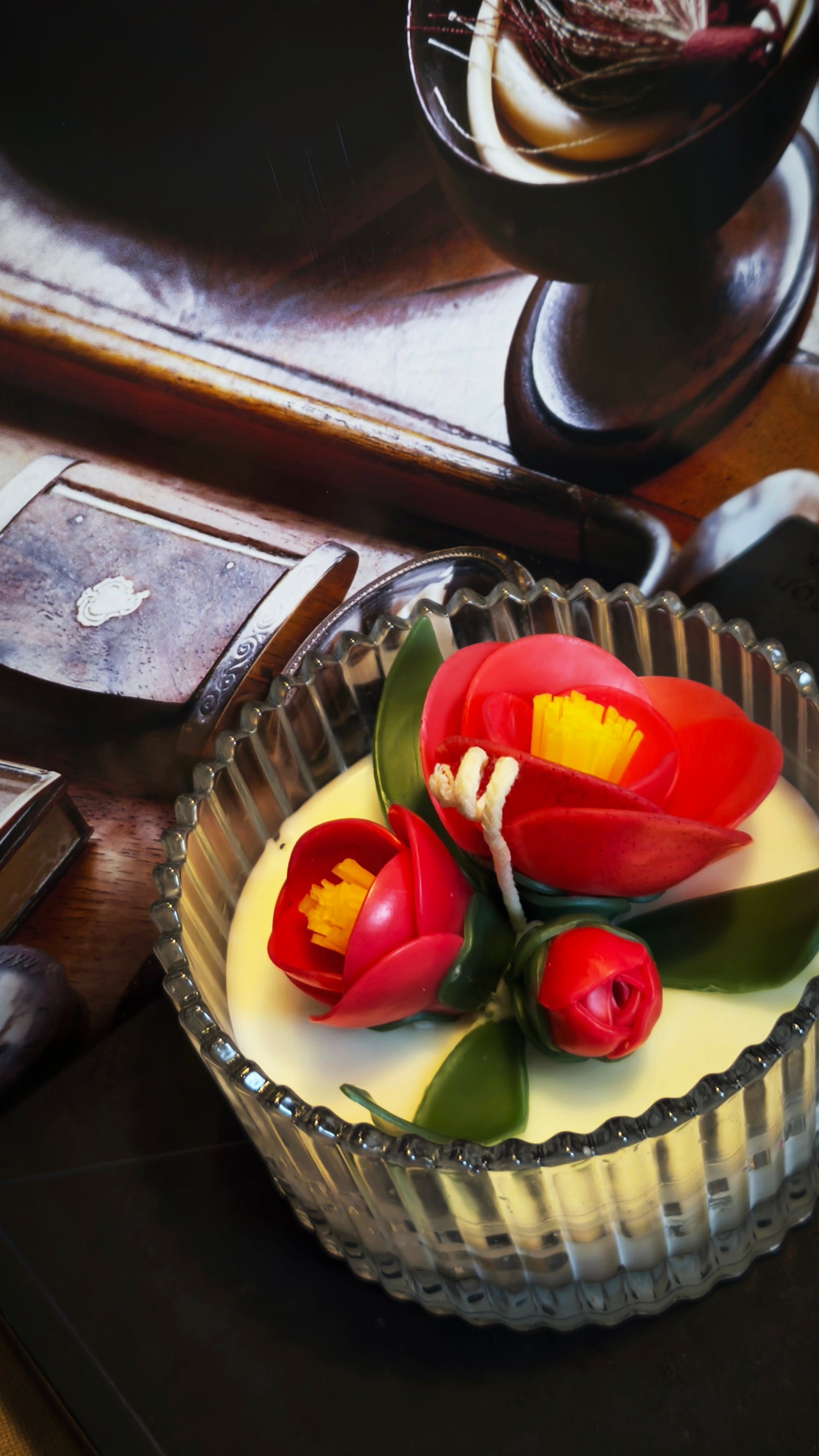 Blossom | Camellia scented candle holder D10cm